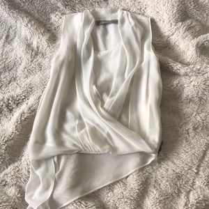 Allsaints chalk white top